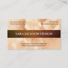 Tarjeta De Visita Planificador de Eventos de Diseño de Interiores Fl