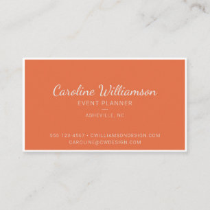 Tarjeta De Visita Planificador de Eventos de Escritura Floral Boho N