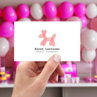 Planificador de eventos de Fiesta animal con globo