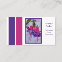 Planificador de eventos de flores moradas caliente