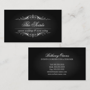 Tarjeta De Visita Planificador de eventos de lujo