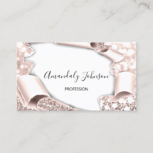 Tarjeta De Visita Planificador de eventos de maquillaje en 3D Purpur