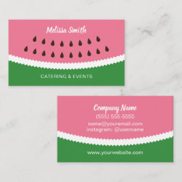 Tarjeta De Visita Planificador de eventos del abastecimiento