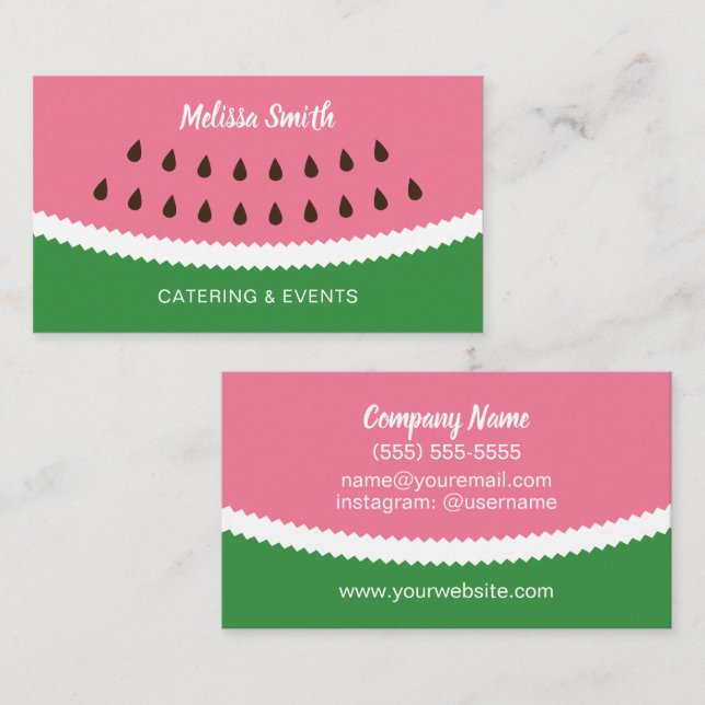 Tarjeta De Visita Planificador de eventos del abastecimiento (Anverso / Reverso)