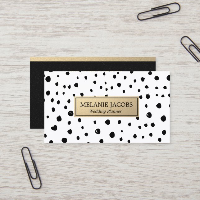 Tarjeta De Visita planificador de eventos elegante (Anverso/Reverso In Situ)