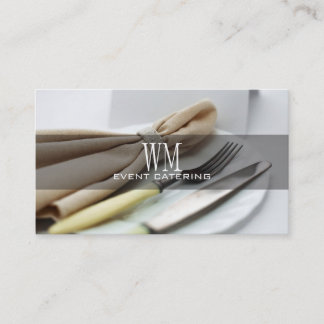 Tarjeta De Visita Planificador de eventos Fancy, Catering