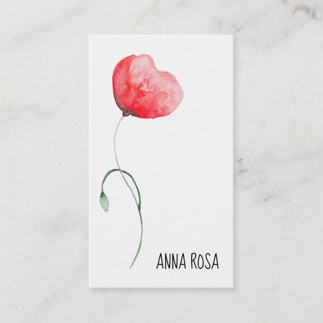 Tarjeta De Visita Planificador de eventos floral de la boda de la (Anverso)