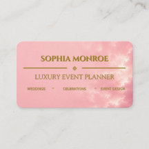 Planificador de Eventos Rosa y Dorado