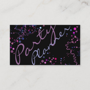 Tarjeta De Visita Planificador de Fiesta de eventos