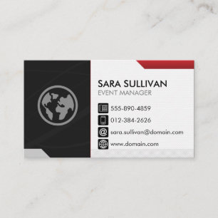 Tarjeta De Visita Planificador de gestión de eventos