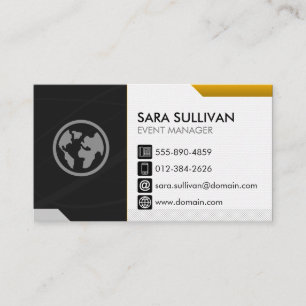 Tarjeta De Visita Planificador de Gestión de Eventos