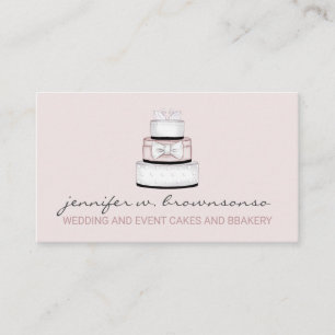 Tarjeta De Visita Planificador de Pastel de Boda de Fiesta de Cumple