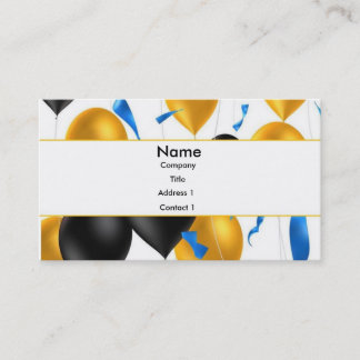 Tarjeta De Visita Planificador del fiesta