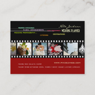 Tarjeta De Visita Planificadores del boda de PixDezines/colores