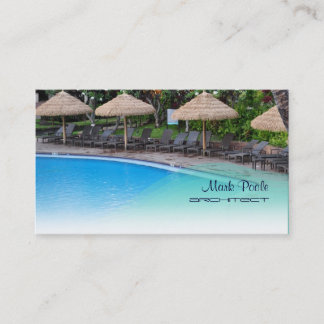 Tarjeta De Visita Planilla de piscina/diy de PixDezines