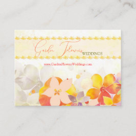 Tarjeta De Visita Planner de casamiento floral acuarela