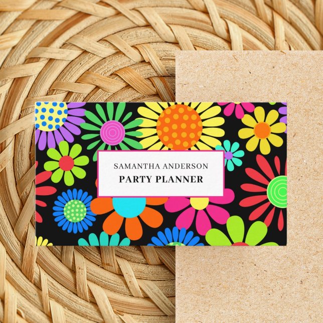 Tarjeta De Visita Planner de Fiesta floral (Subido por el creador)