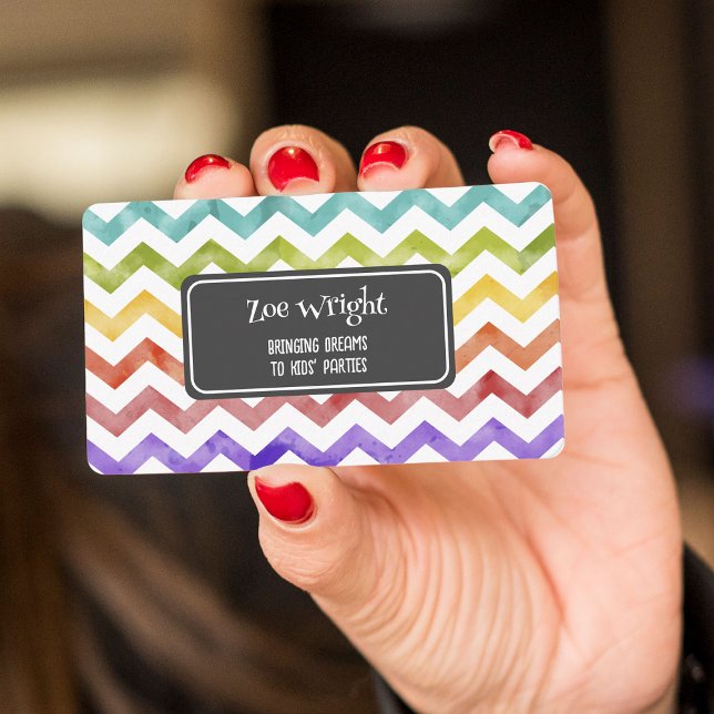 Tarjeta De Visita Planner de Fiestas para niños (Kids Party Planner Business Cards)