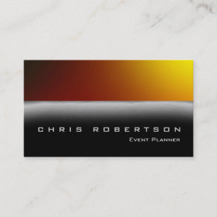 Tarjeta De Visita Plano de eventos de moda Red Black Gray Business C
