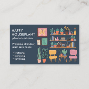 Tarjeta De Visita Planta de planta de planta de planta de agua de la