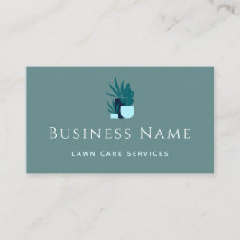 Tarjeta De Visita Planta Potente Servicios de Cuidado de Césped Jard