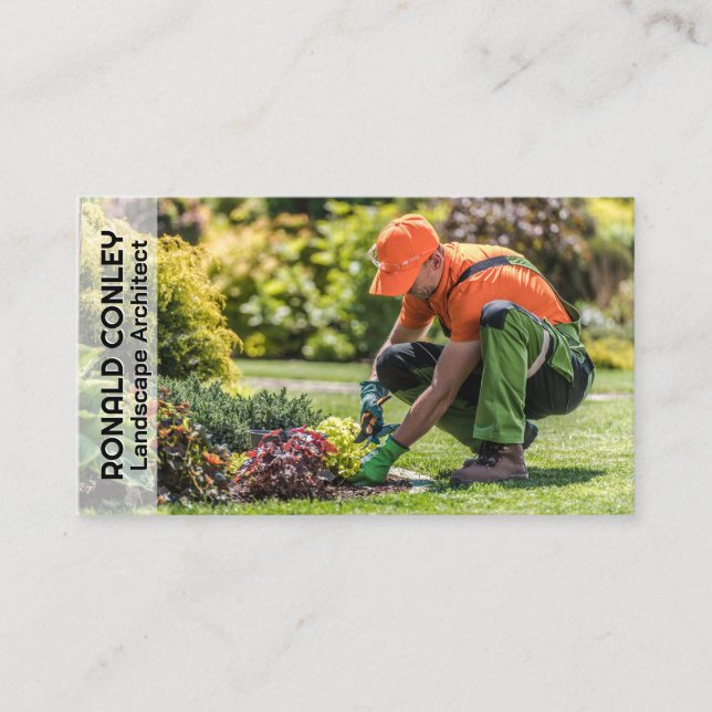 Tarjeta De Visita Plantas de poda de jardineros | Paisajismo (Anverso)