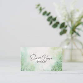 Tarjeta De Visita Plantas Elegantes/Botánica/Plantas de Interior/Nat