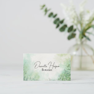 Tarjeta De Visita Plantas Elegantes/Botánica/Plantas de Interior/Nat