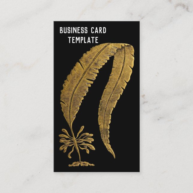 Tarjeta De Visita Plantas marítimas - Playa del Océano de algas grie (Anverso)