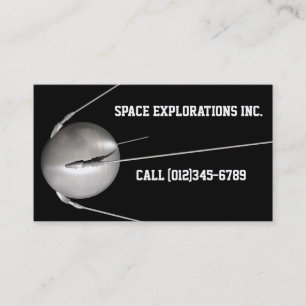 Tarjeta De Visita plantilla aeroespacial del businesscard