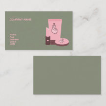 TARJETA DE VISITA PLANTILLA BÁSICA maquilladora