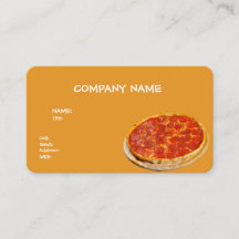 TARJETA DE VISITA PLANTILLA BÁSICA PIZZA