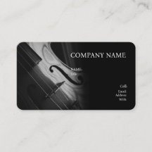 TARJETA DE VISITA PLANTILLA BÁSICA, VIOLÍN.