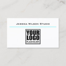 Plantilla clásica de logotipo blanco Estudio senci