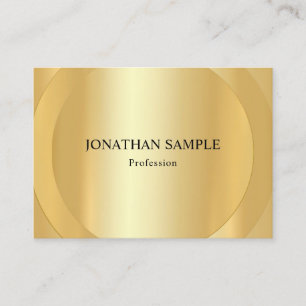 Tarjeta De Visita Plantilla de aspecto de oro elegante profesional