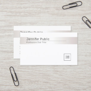 Tarjeta De Visita Plantilla de aspecto elegante y profesional de pla