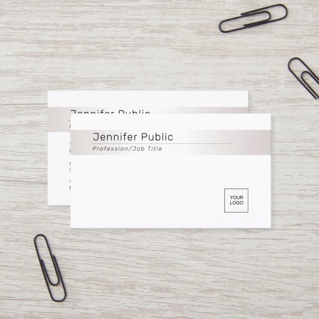 Tarjeta De Visita Plantilla de aspecto elegante y profesional de pla (Anverso/Reverso In Situ)