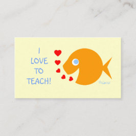 Tarjeta De Visita Plantilla de ayudante de maestro elemental Goldfis