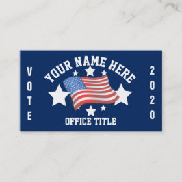 Tarjeta De Visita Plantilla de campaña patriótica