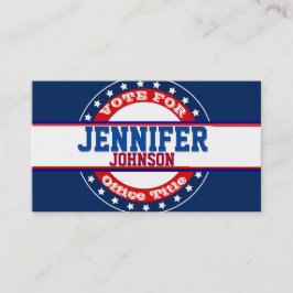 Tarjeta De Visita Plantilla de campaña política