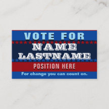 Plantilla de campaña política personalizado