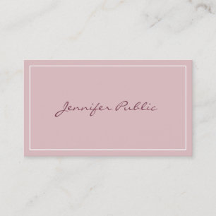Tarjeta De Visita Plantilla de colores elegante simple moderna perso