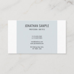 Tarjeta De Visita Plantilla de diseño azul blanco profesional moder