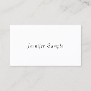 Tarjeta De Visita Plantilla de diseño Minimalista moderno y elegante