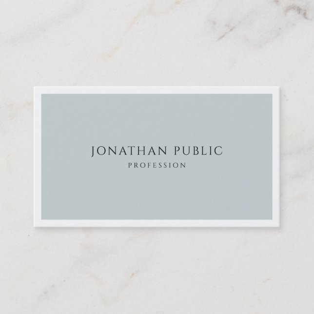 Tarjeta De Visita Plantilla de diseño moderno simple y elegante de c (Anverso)