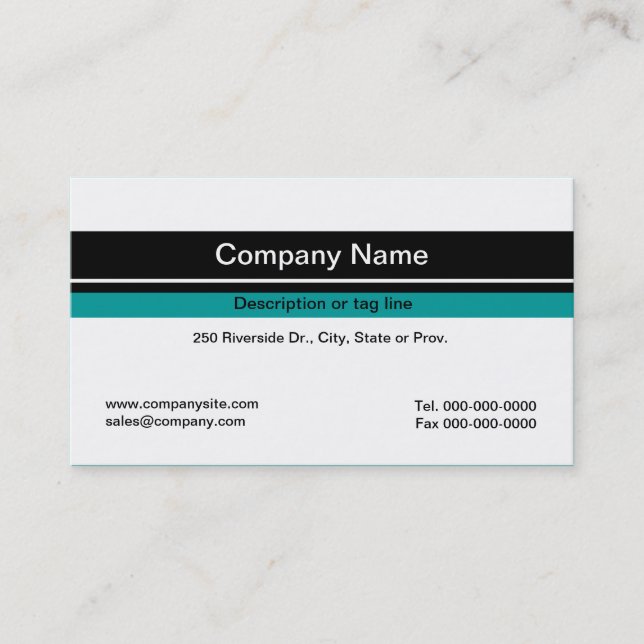 Tarjeta De Visita Plantilla de diseño simple (Anverso)