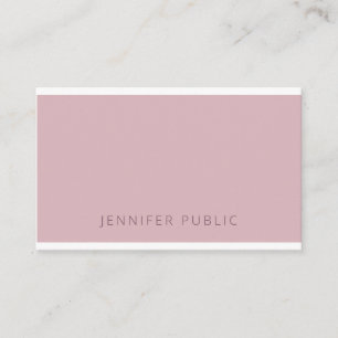 Tarjeta De Visita Plantilla de diseño simple con colores de tendenc