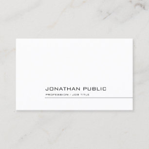 Tarjeta De Visita Plantilla de diseño simple profesional elegante mo