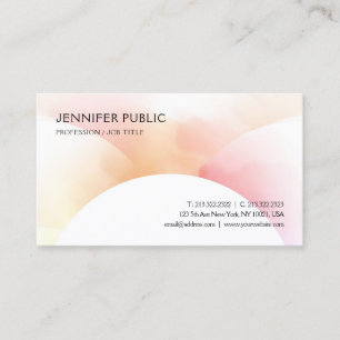 Tarjeta De Visita Plantilla de diseño simple y colorida Elegante