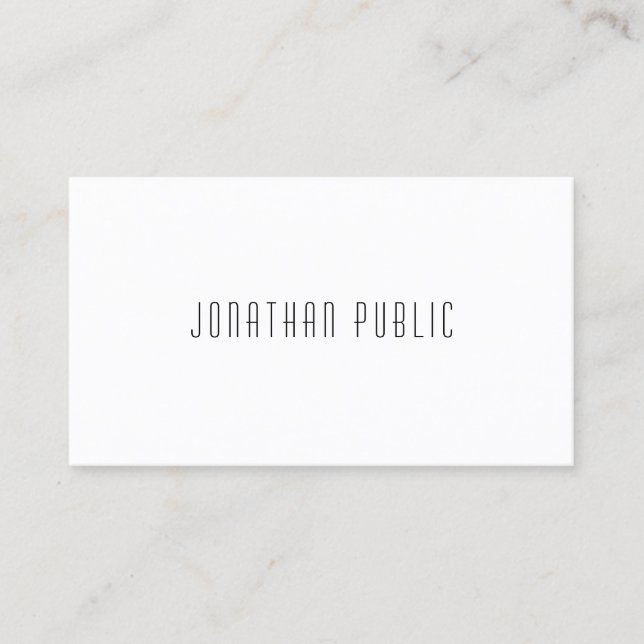 Tarjeta De Visita Plantilla de diseño simple y creativa elegante (Anverso)